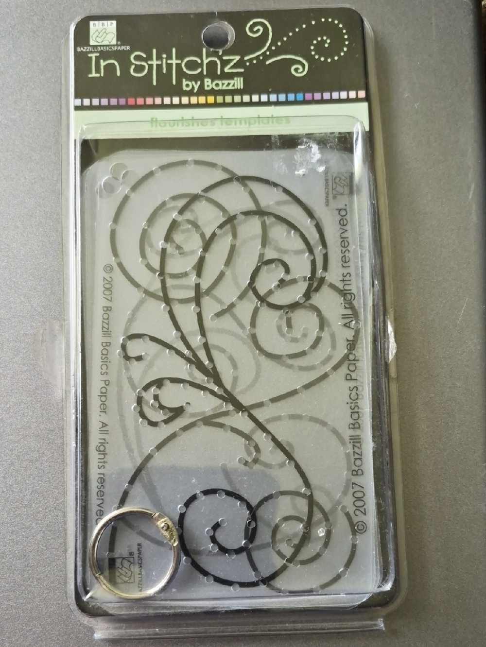 In Stitchz by Swirl Flourishes Template - Black